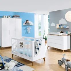 Babybetten|Babybetten|Portobello Babybett Vivo 70 x 140 cm Weiß
