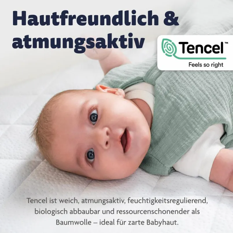 Babymatratzen|Babymatratzen|Ergodream Baby-Kaltschaummatratze Air Complete 70 x 140 cm Weiß
