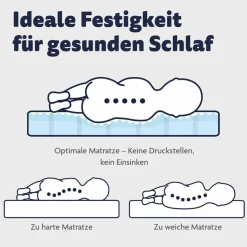 Babymatratzen|Babymatratzen|Ergodream Baby-Kaltschaummatratze Ergo Blue Weiß