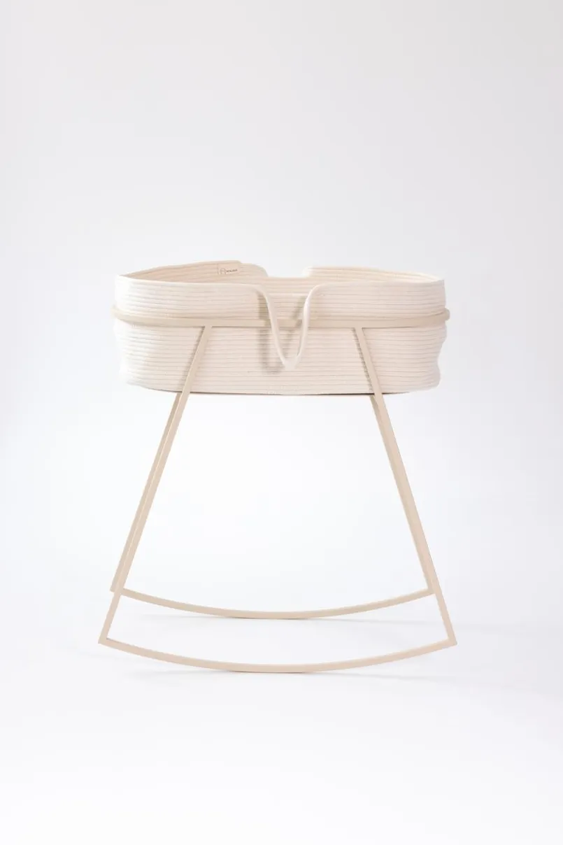 Metallbude Babybetten|Babybetten-Babywiege Korsina Cashew
