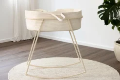 Metallbude Babybetten|Babybetten-Babywiege Korsina Cashew