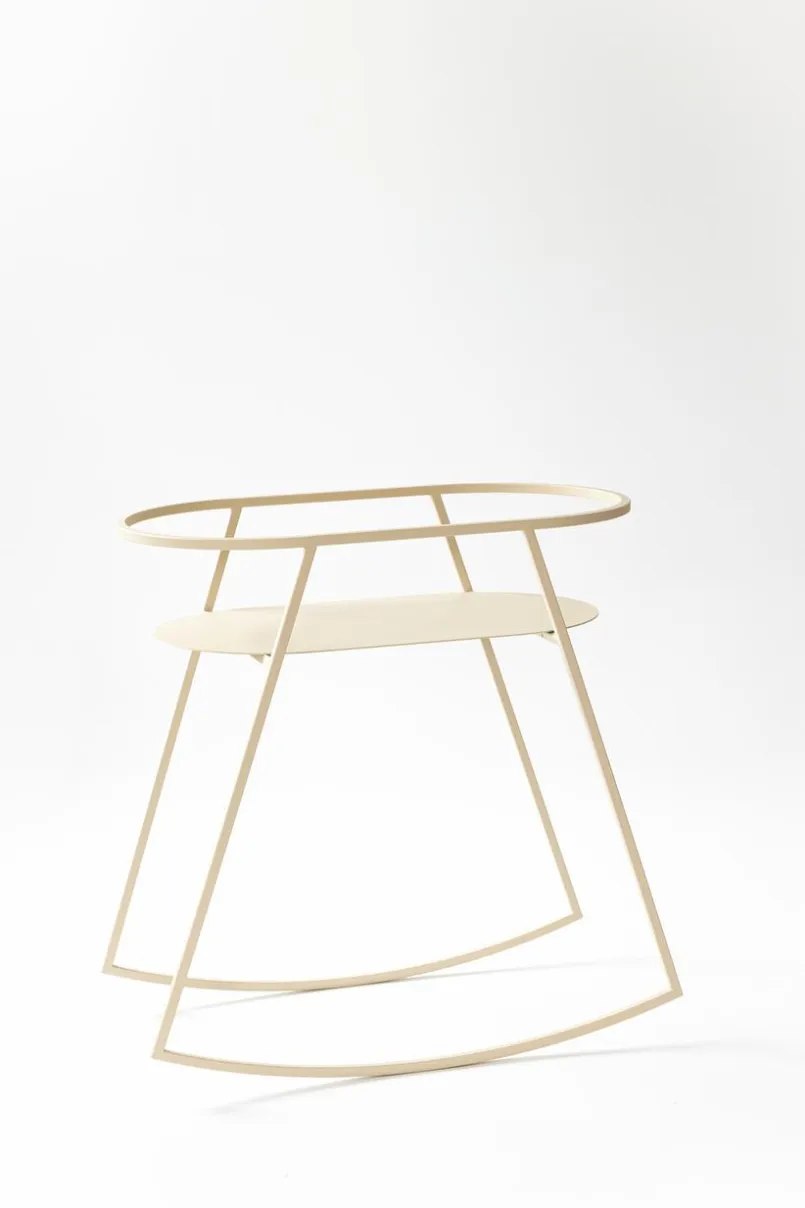 Metallbude Babybetten|Babybetten-Babywiege Korsina Cashew