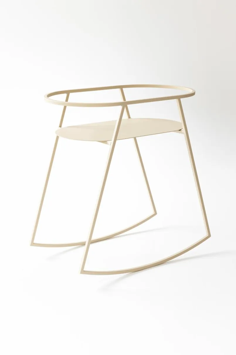 Metallbude Babybetten|Babybetten-Babywiege Korsina Cashew