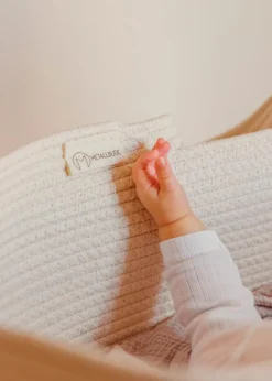 Metallbude Babybetten|Babybetten-Babywiege Korsina Cashew