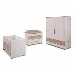 Paidi Babyzimmer-Komplettsets|Babyzimmer-Komplettsets-Babyzimmer-Set Carlo 4tlg. Weiß
