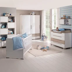 Paidi Babyzimmer-Komplettsets|Babyzimmer-Komplettsets-Babyzimmer-Set Carlo 4tlg. Weiß