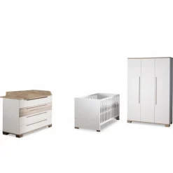 Paidi Babyzimmer-Komplettsets|Babyzimmer-Komplettsets-Babyzimmer-Set Carlo 4tlg. Weiß