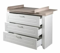 roba Baumann Babyzimmer-Komplettsets|Babyzimmer-Komplettsets-Babyzimmer-Set Felicia 3tlg. Weiß