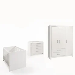 Paidi Babyzimmer-Komplettsets|Babyzimmer-Komplettsets-Babyzimmer-Set Fiona 4tlg. Weiß
