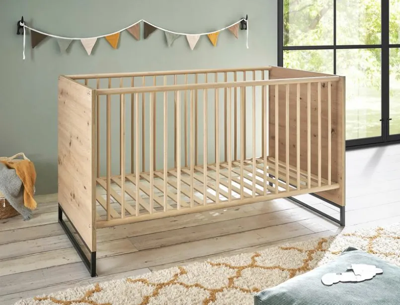 BEGABINO Babyzimmer-Komplettsets|Babyzimmer-Komplettsets-Babyzimmer-Set Marseille 3tlg. Artisan-Eiche
