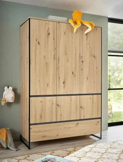BEGABINO Babyzimmer-Komplettsets|Babyzimmer-Komplettsets-Babyzimmer-Set Marseille 3tlg. Artisan-Eiche