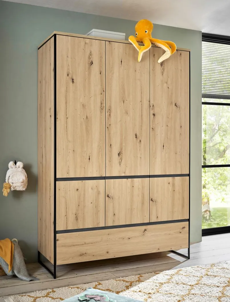 BEGABINO Babyzimmer-Komplettsets|Babyzimmer-Komplettsets-Babyzimmer-Set Marseille 3tlg. Artisan-Eiche