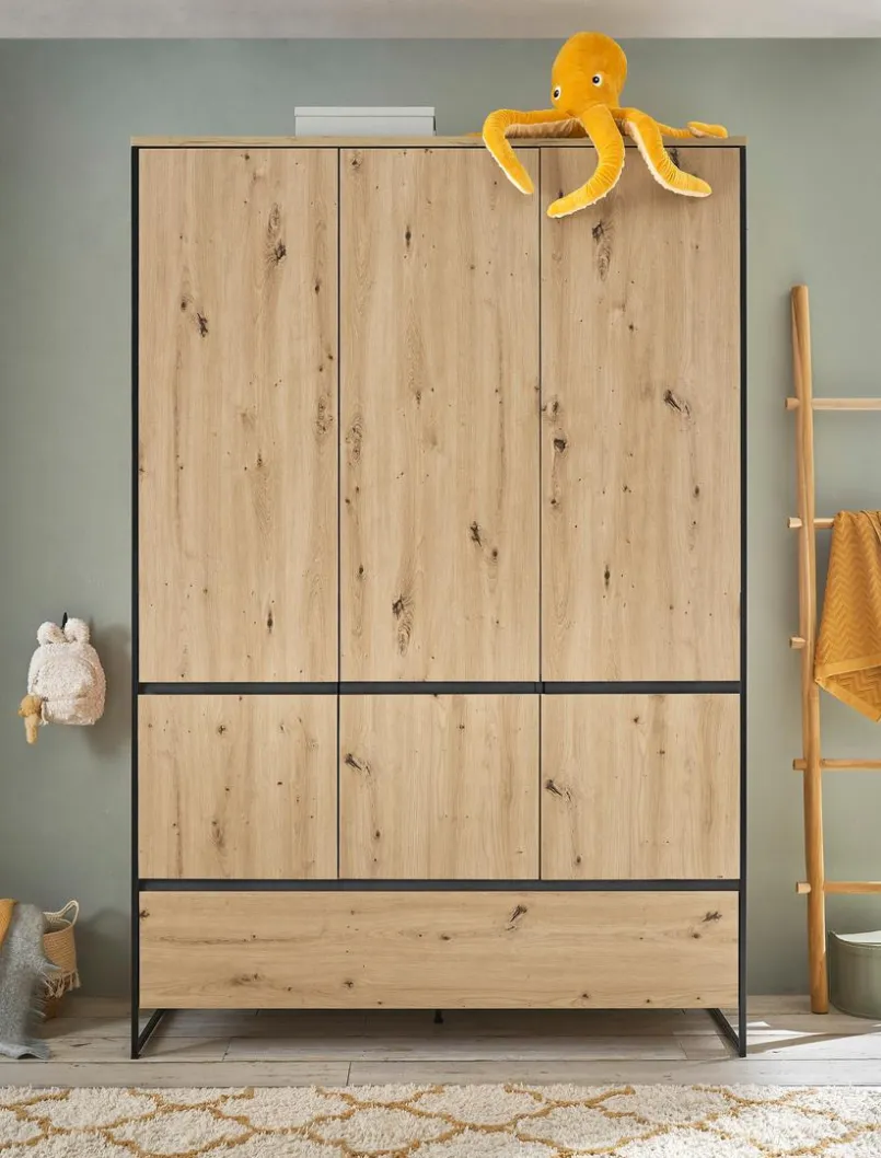 BEGABINO Babyzimmer-Komplettsets|Babyzimmer-Komplettsets-Babyzimmer-Set Marseille 3tlg. Artisan-Eiche