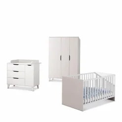 Babyzimmer-Komplettsets|Babyzimmer-Komplettsets|Transland Babyzimmer-Set Micha 3tlg. Weiß