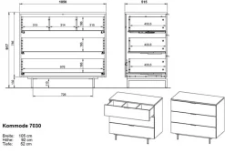 Babyzimmer-Set Tomino 4tlg.<Germania