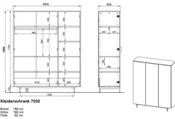 Babyzimmer-Set Tomino 4tlg.<Germania