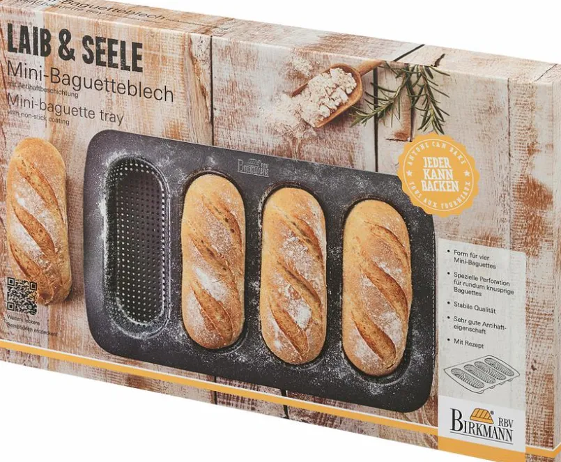 Backformen| Backblech Baguette Schwarz