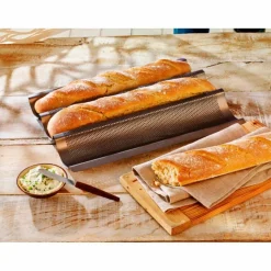 Backformen| Backblech Baguette Schwarz