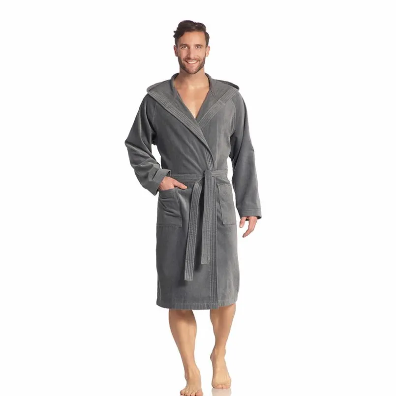 Bademäntel|Vossen Bademantel Texas XL Flanell