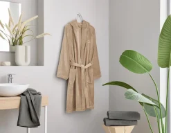 Kleine Wolke Bademäntel-Bademantel Chill S/M Taupe