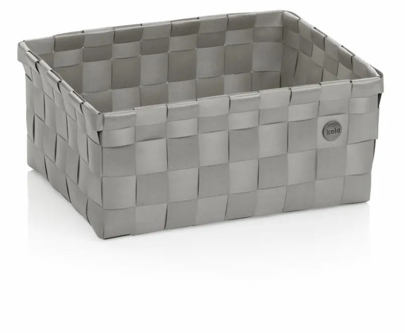 Kela Badzubehör-Badkorb Neo 24 x 31 x 14 cm Silber / Grau