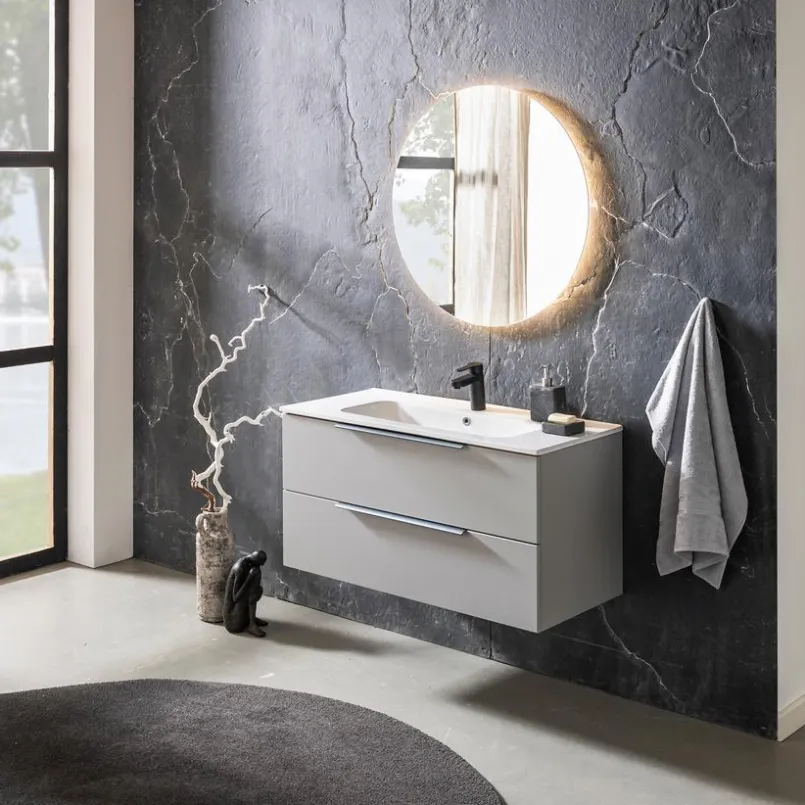 Badezimmer-Komplettsets| Badmöbel-Set Oikos Taupe