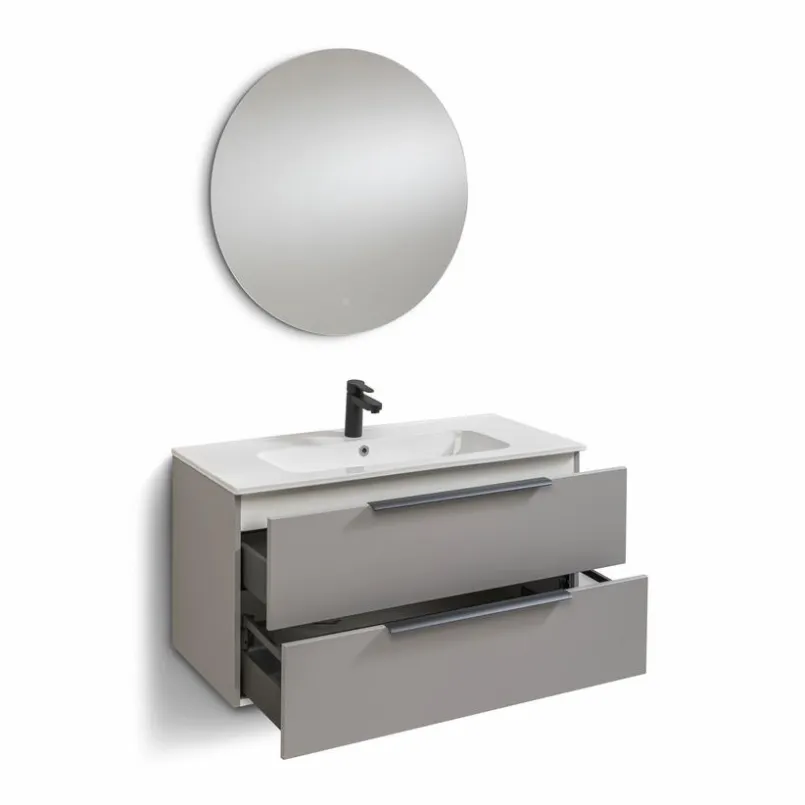 Badezimmer-Komplettsets| Badmöbel-Set Oikos Taupe