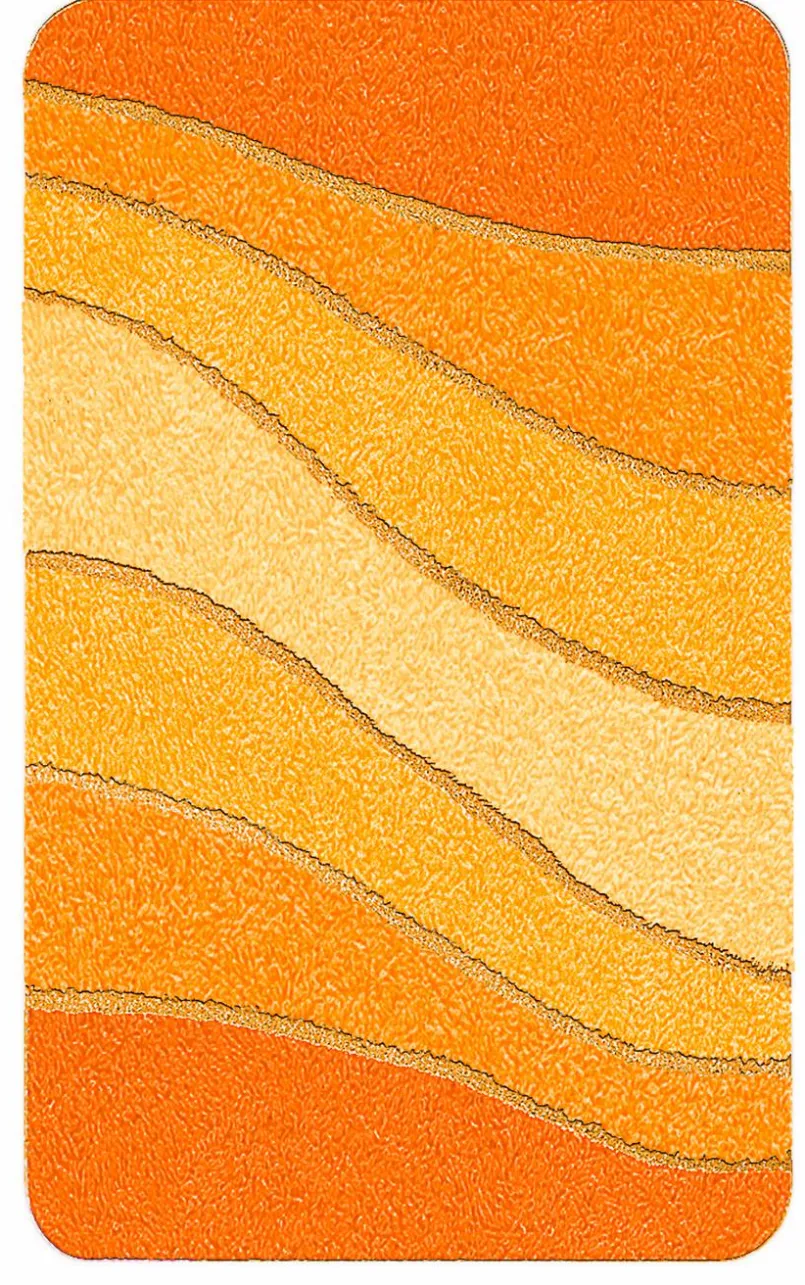 Badteppiche|Meusch Badteppich Ocean 70 x 120 cm Safran