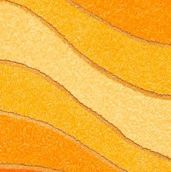 Badteppiche|Meusch Badteppich Ocean 70 x 120 cm Safran
