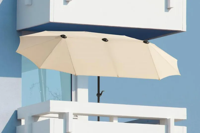 Sonnenschirme|Balkonschirme|Schneider Schirme Balkonschirm Salerno 300 x 150 cm Natur