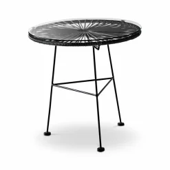 Balkontische| Balkontisch Egg ⌀ 45 cm Schwarz