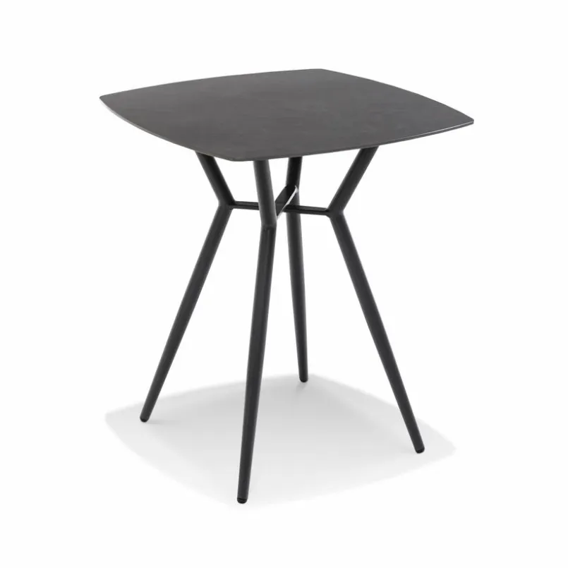 Balkontische-Balkontisch Oristan 70 x 70 cm Schwarz