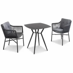 Balkontische-Balkontisch Oristan 70 x 70 cm Schwarz
