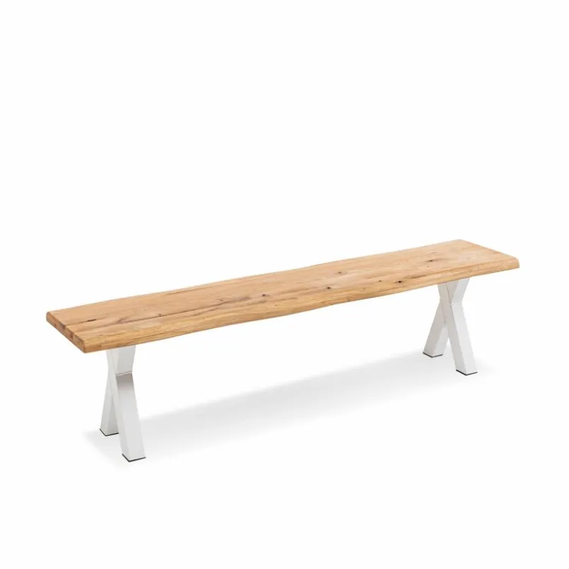 Portobello Sitzbänke-Bank Denver 160 cm Wildeiche