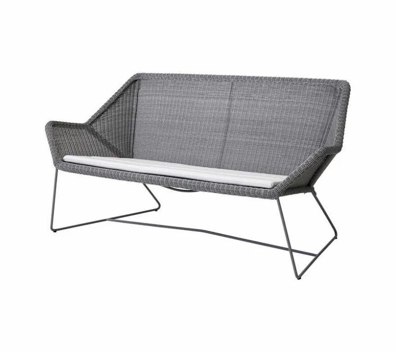 Cane-line Gartenbank-Auflagen-Bank-Auflage Breeze 118 x 46 cm Weiß