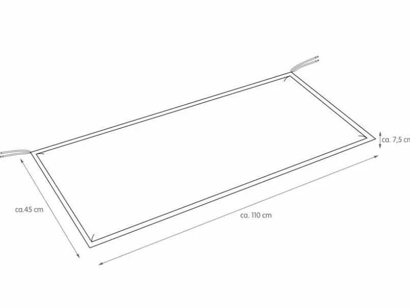 Bank-Auflage Unica 110 x 45 cm< Hot