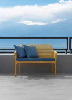 Gartenbank-Auflagen|Nardi Bankkissen Net Lounge 106 x 60 cm Denim