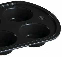 Grillzubehör|Rösle Barbecue-Muffinform Muffinform, 6er Set Schwarz