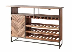 WOLFMÖBEL Kommoden-Barkommode Parquet Akazie
