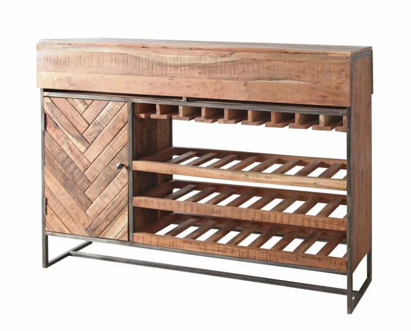 WOLFMÖBEL Kommoden-Barkommode Parquet Akazie