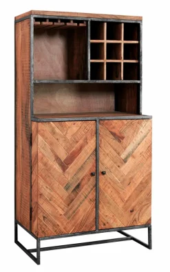 WOLFMÖBEL Regale-Barschrank Parquet Akazie