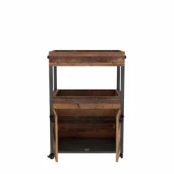 FORTE Servierwagen-Barschrank Home Bar Vintage Braun