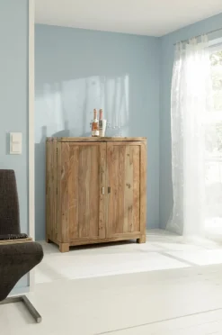 Kommoden|Kommoden|WOLFMÖBEL Barschrank Yoga Sheesham