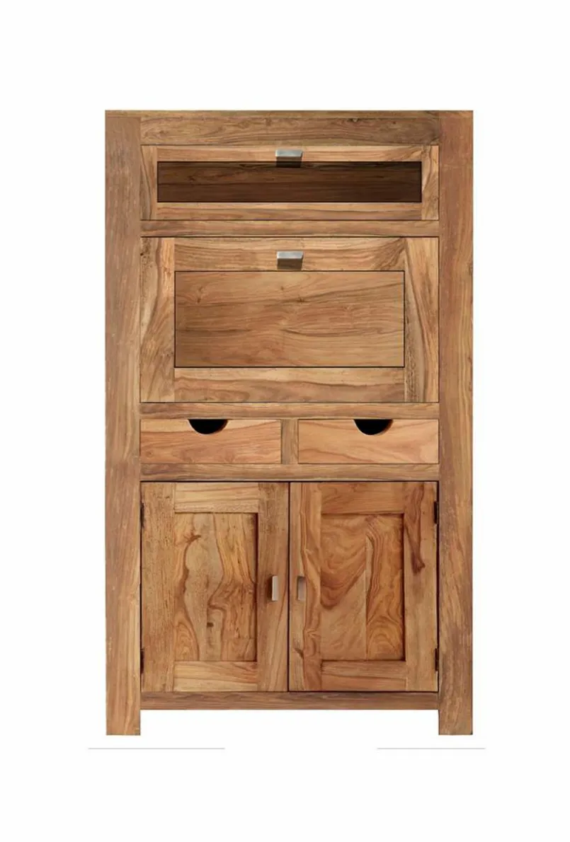 Bartische|Kommoden|WOLFMÖBEL Barschrank Yoga 6469 Sheesham