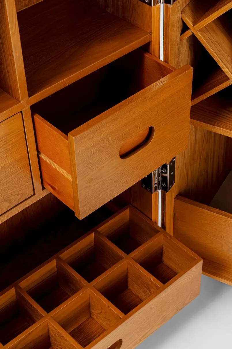 Bartische|Kommoden|KARE DESIGN Barschrank Zoom 86695 Grau / Schwarz