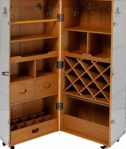 Bartische|Kommoden|KARE DESIGN Barschrank Zoom 86695 Grau / Schwarz