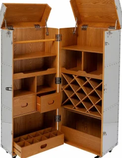 Bartische|Kommoden|KARE DESIGN Barschrank Zoom 86695 Grau / Schwarz