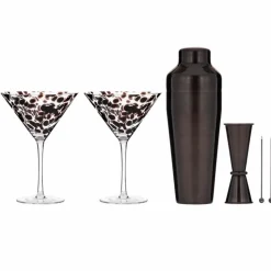 Bar- & Weinzubehör|ladelle Bar-Set Selena 6tlg. Braun