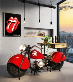 KARE DESIGN Bartische-Bartisch Motorbike 86709 Rot