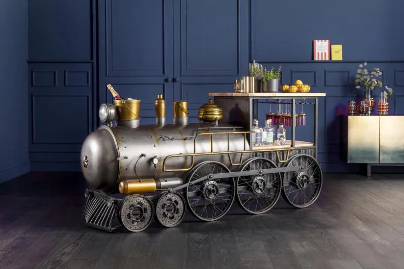KARE DESIGN Bartische-Bartisch Steamlock 87197 Schwarz